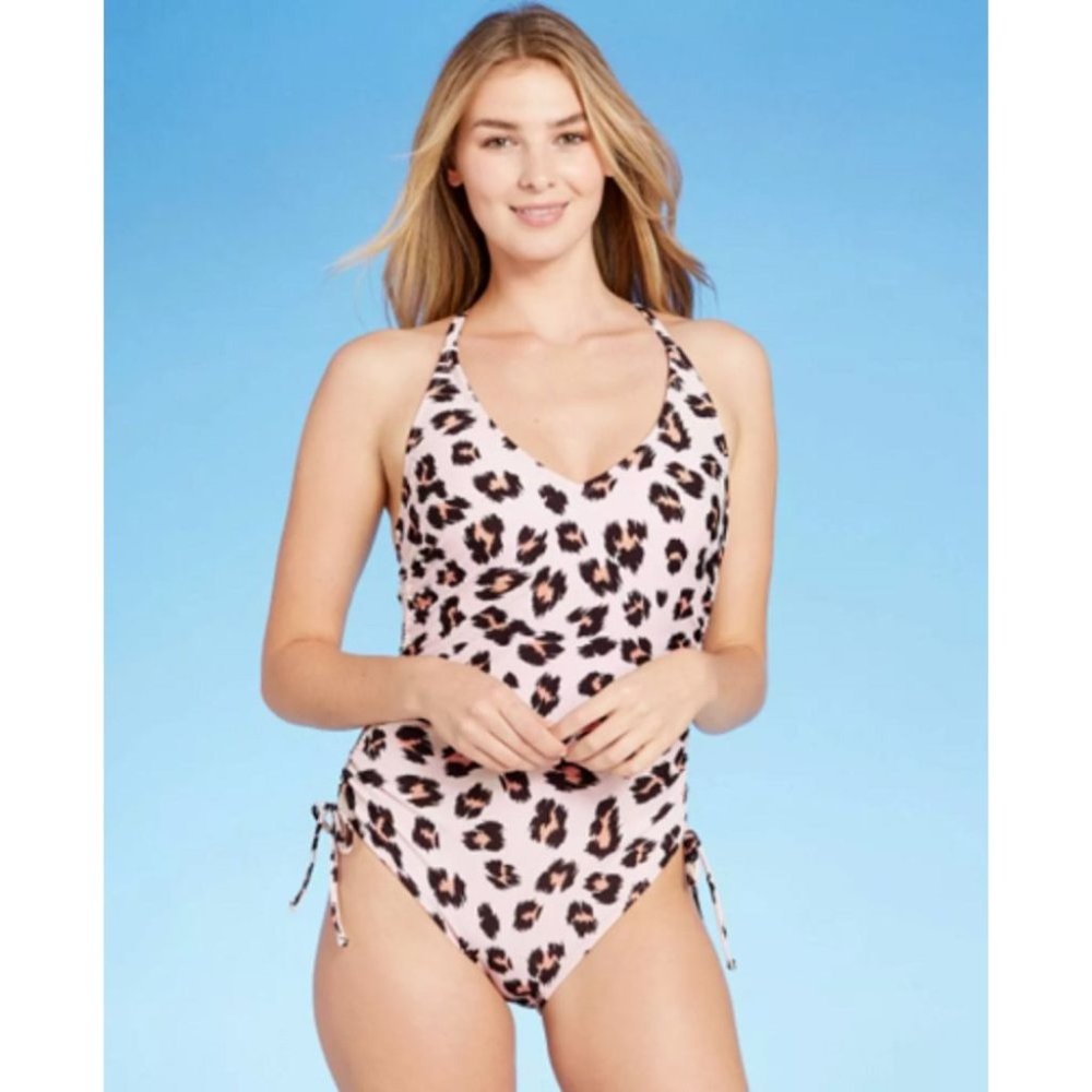 Women's Tortoise Ring One Piece Swimsuit Size XL